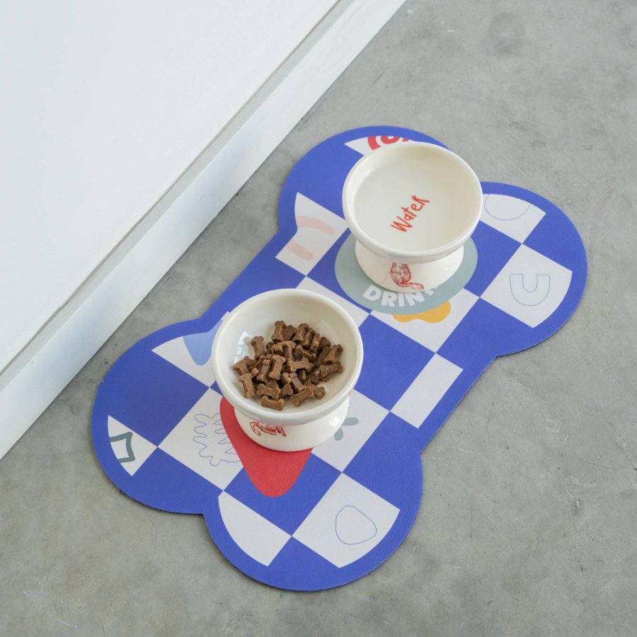 Abstract Absorbent Mat For Dog Bowl Hf - Image 2