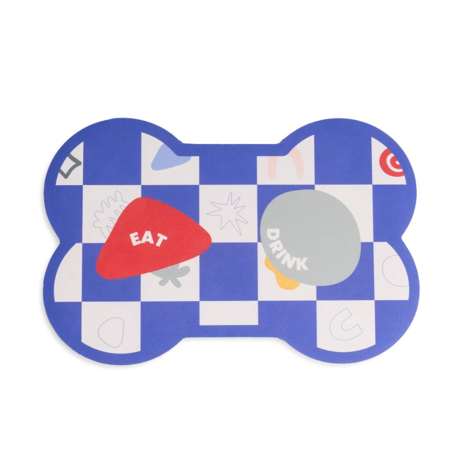 Abstract Absorbent Mat For Dog Bowl Hf - Image 3